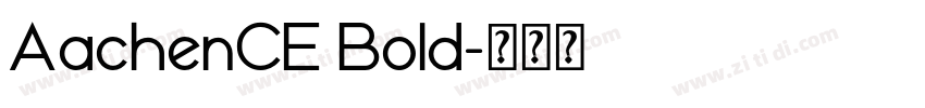 AachenCE Bold字体转换